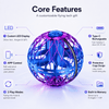 Flyokay MemoOrb™ core features with custom LED display app control and Type-C charging