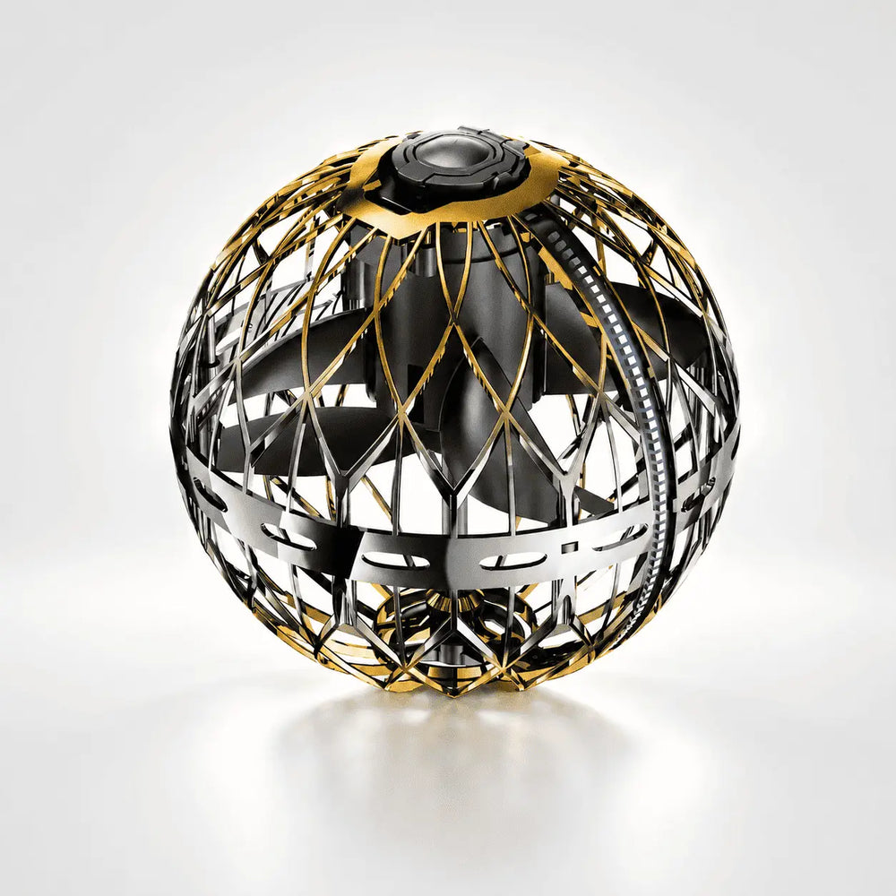 Flyokay MemoOrb black gold LED flying ball product image