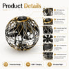 Family opening the black gold Flyokay MemoOrb LED flying ball gift set